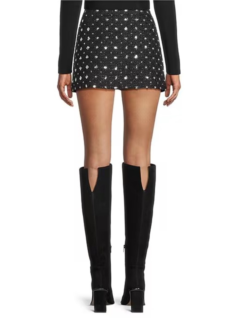 Gianni Bini tweed glitter skirt